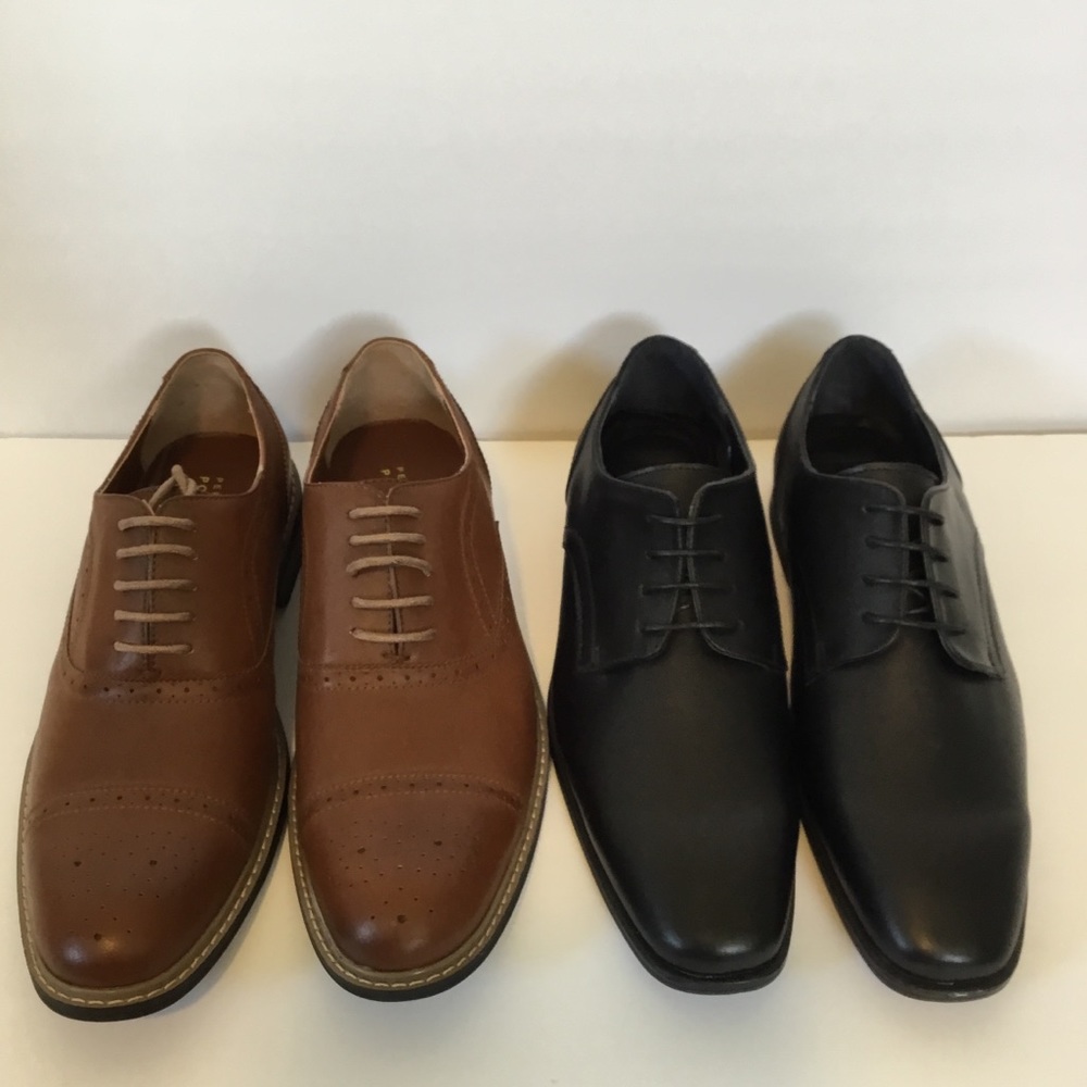 Lot of 2 Like New Mens Dress Shoes Wingtip Oxford